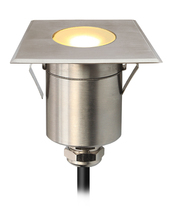  SL601SSLED - 2" Square LED Stainless Steel Step Light 1w